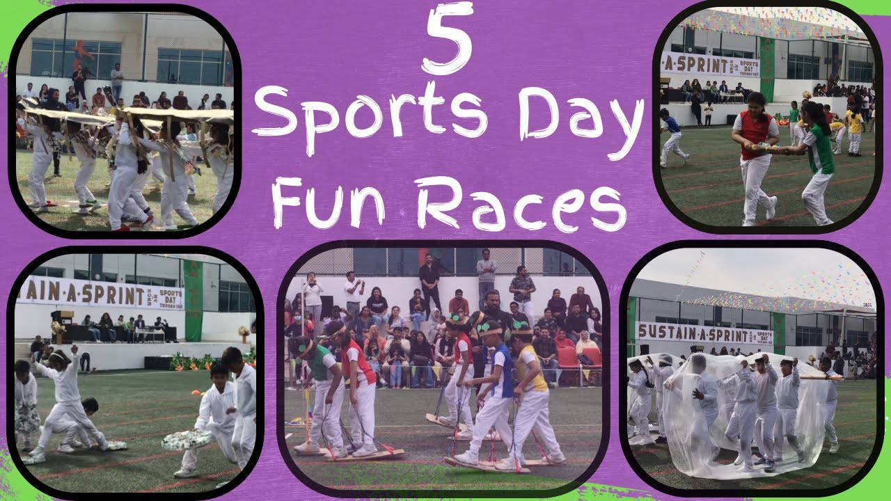 5 Sports Day Fun Races || School Sport Day #physicaleducation #school