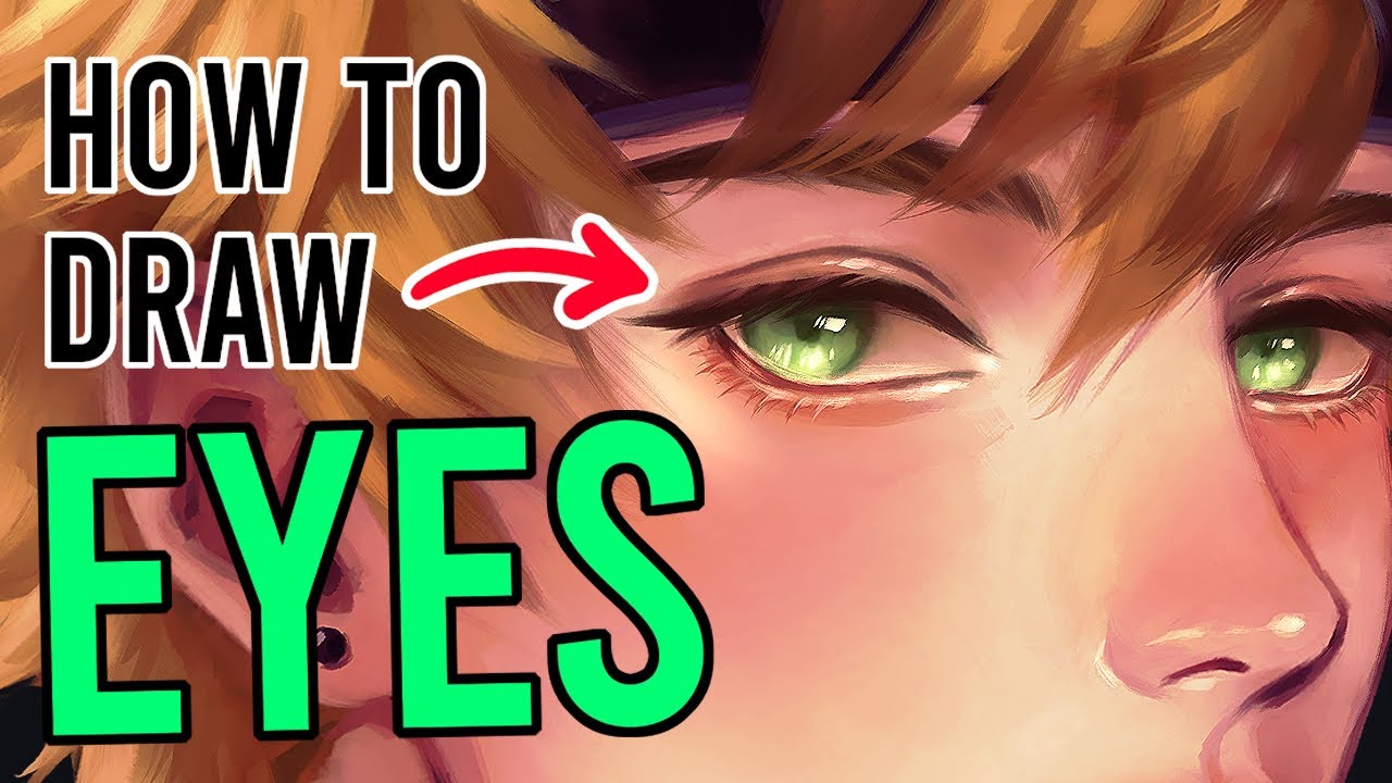 How to Draw Eyes in Digital Painting | Semi Realistic Eyes Tutorial