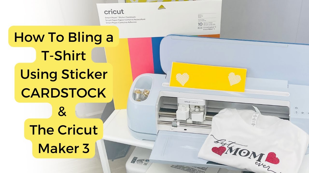 HotFix Rhinestone Templates With Sticker Cardstick?! | Using The Cricut Maker 3!