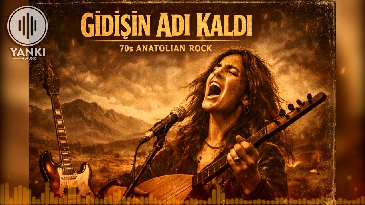 GİDİŞİN ADI KALDI | 70s Anatolian Rock | Kadın Vokal | Ayrılık Türküsü