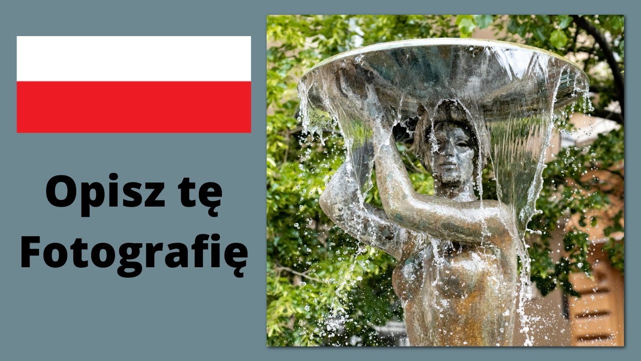 Describe this picture in Polish - Exercise for intermediate learners of Polish