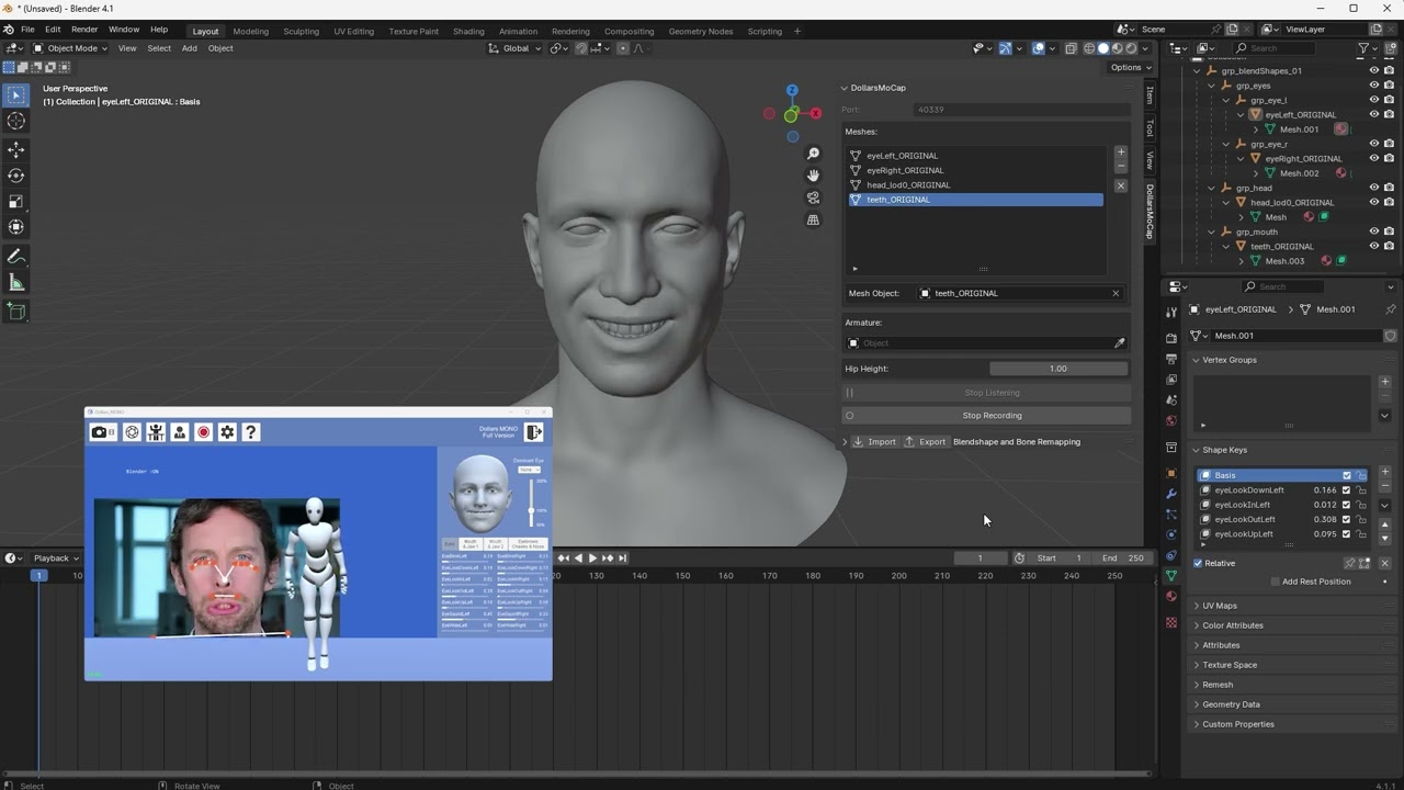 Вышел аддон Dollars MoCap Blender! Бесплатная запись движений и лиц для видео длительностью менее...