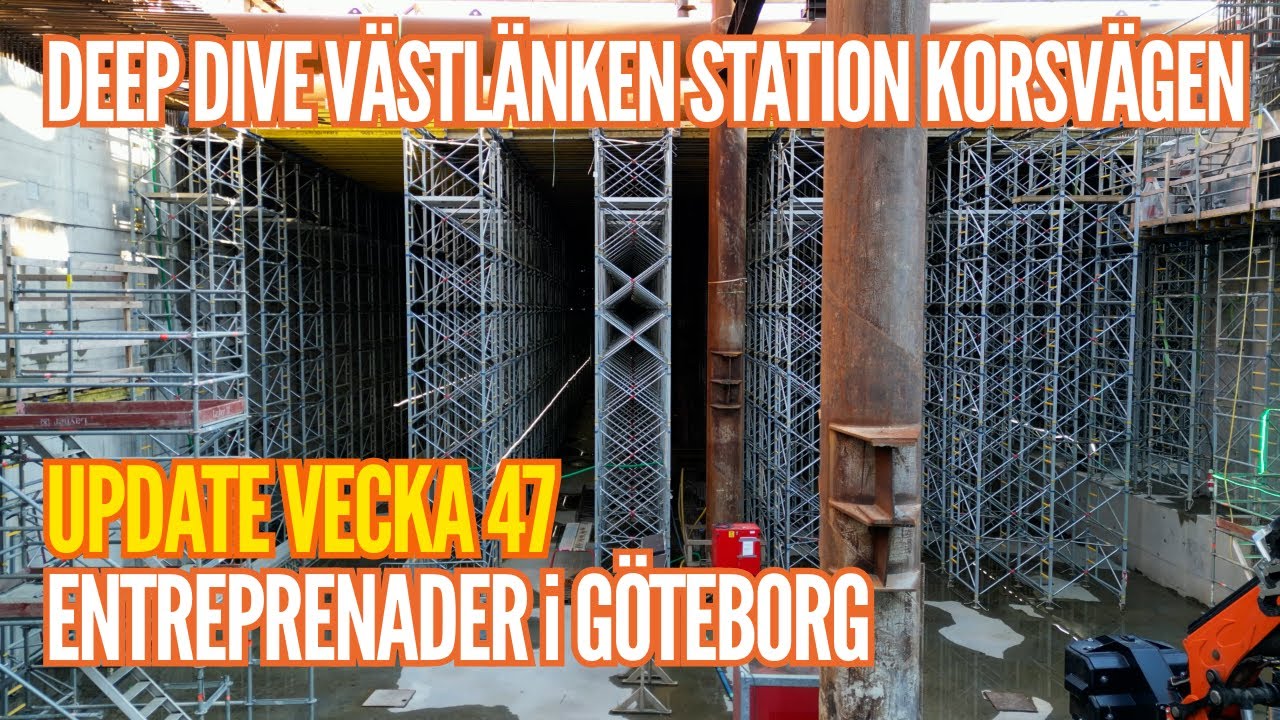 Entreprenader i Göteborg Update vecka47 – DEEP DIVE Västlänken Station Korsvägen & Hemliga budskap!