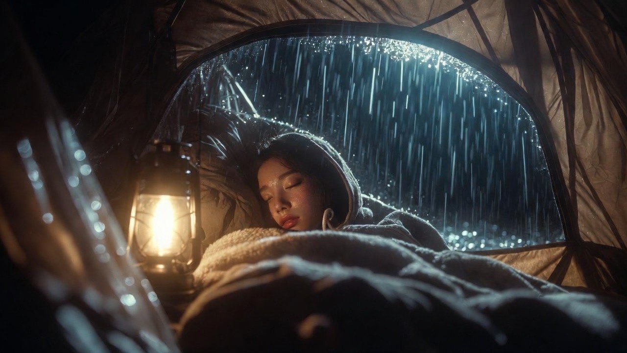 Rain Sounds for Sleep 🌧️ | Cozy Tent Rain for Deep Relaxation