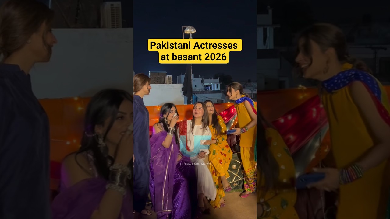 Pakistani celebrities at lahore basant 2026 #sajalali #sabooraly #kinzahashmi #sidraniazi #trending