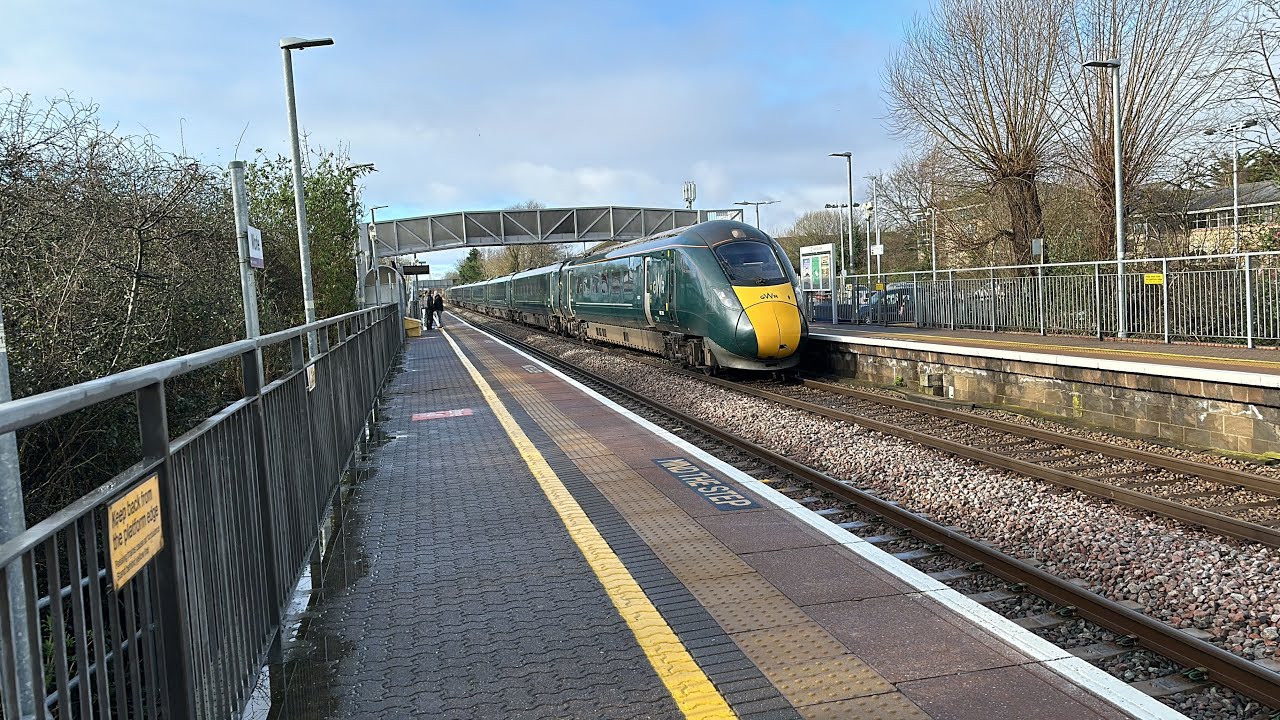 Great Western Railway and CrossCountry Trains at Worle on February 24th 2024