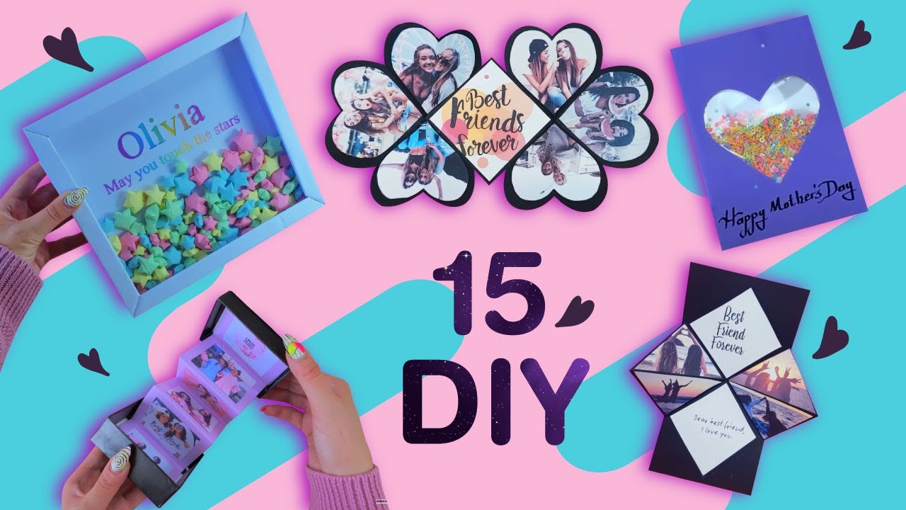 15 HEDİYE FİKRİ – SEVDİKLERİNİZ İÇİN SÜRPRİZ KENDİN YAP HEDİYE ÖNERİLERİ - BFF HEDİYE KARTLARI