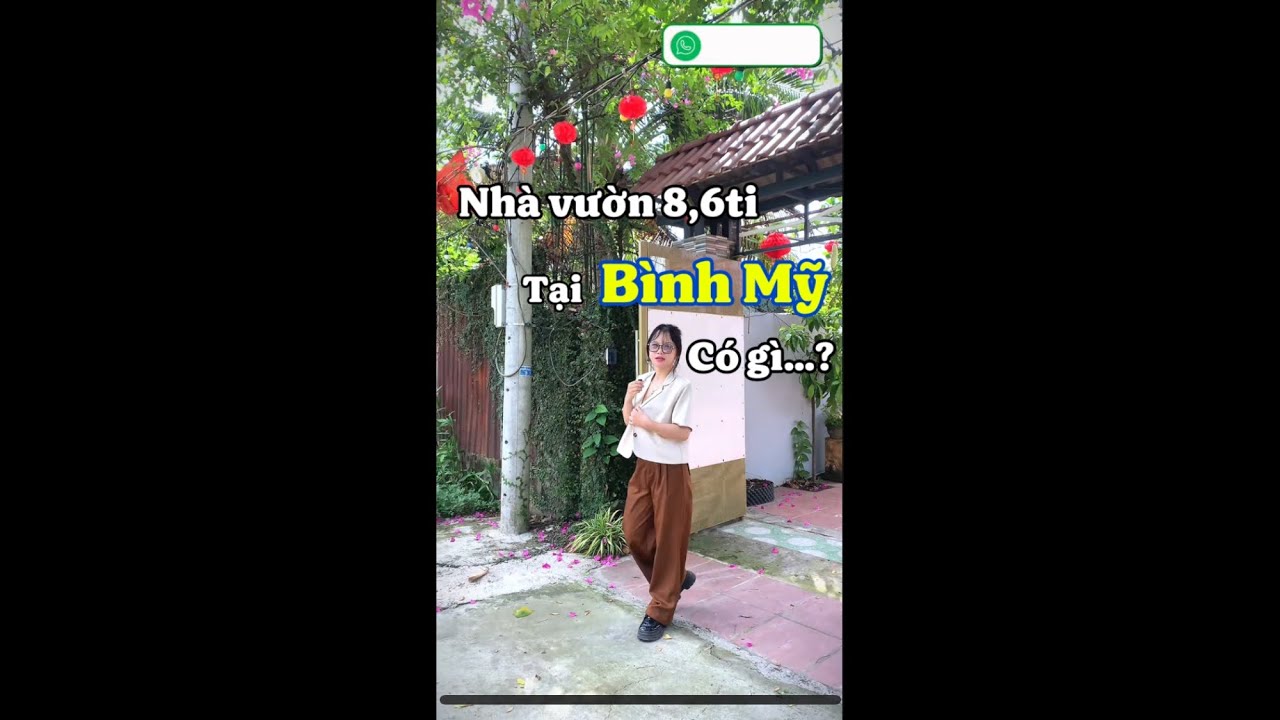 Nhà vườn Bình Mỹ 8,6 tỷ — Mến đi xem thực tế và đây là sự thật