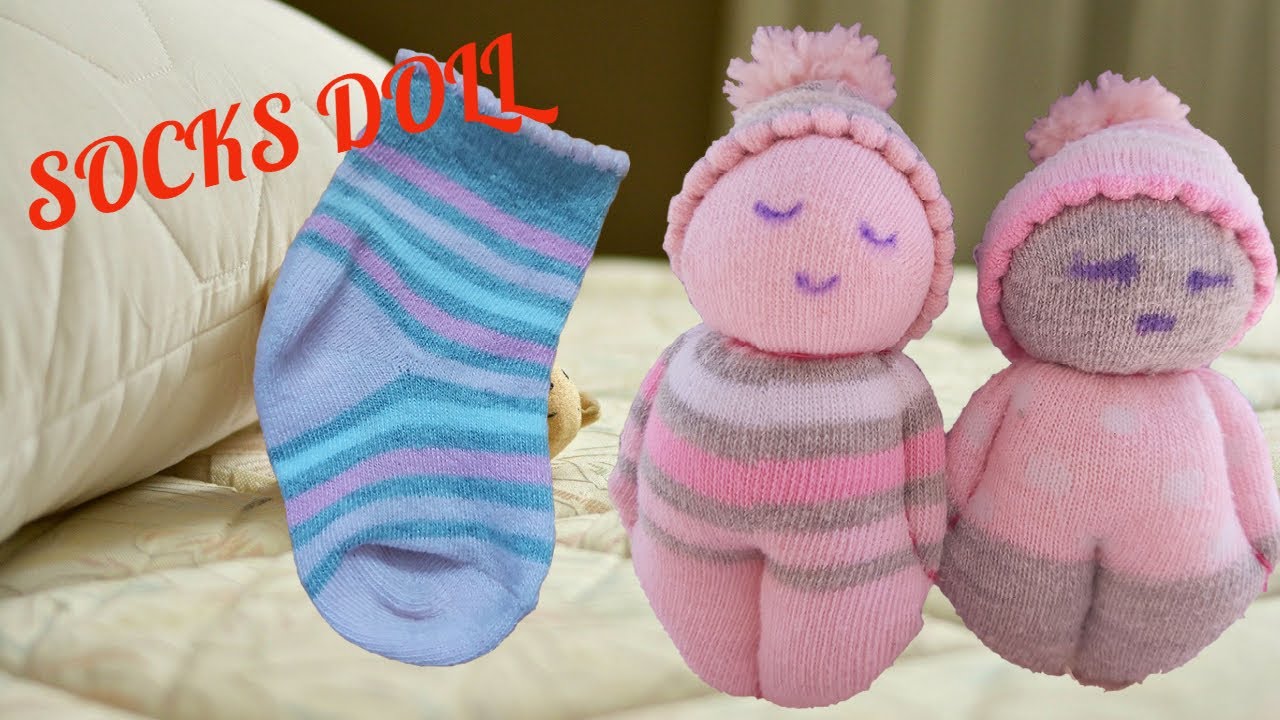 DIY SOCKS DOLL | How to make Doll from Socks- Doll-Craft idea using Socks-Best use of waste socks