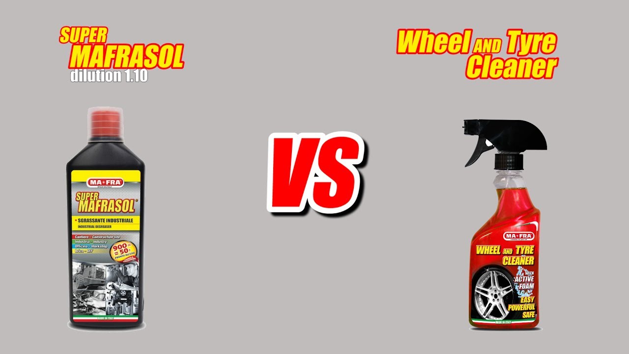 Supermafrasol 1.10 VS Mafra Wheel and Tyre Cleaner