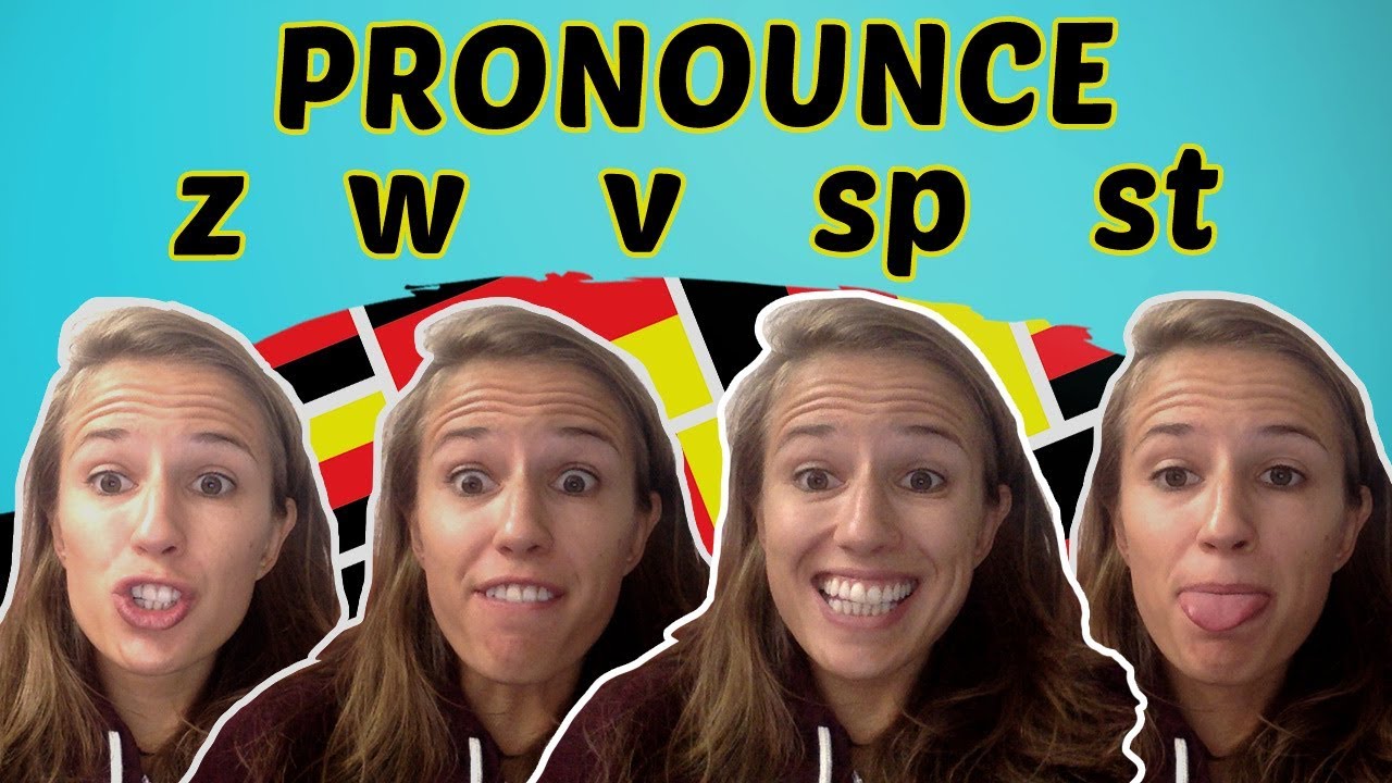 GERMAN PRONUNCIATION 11: Learn to Pronounce Z, W and V, SP and ST ✌️✌️✌️
