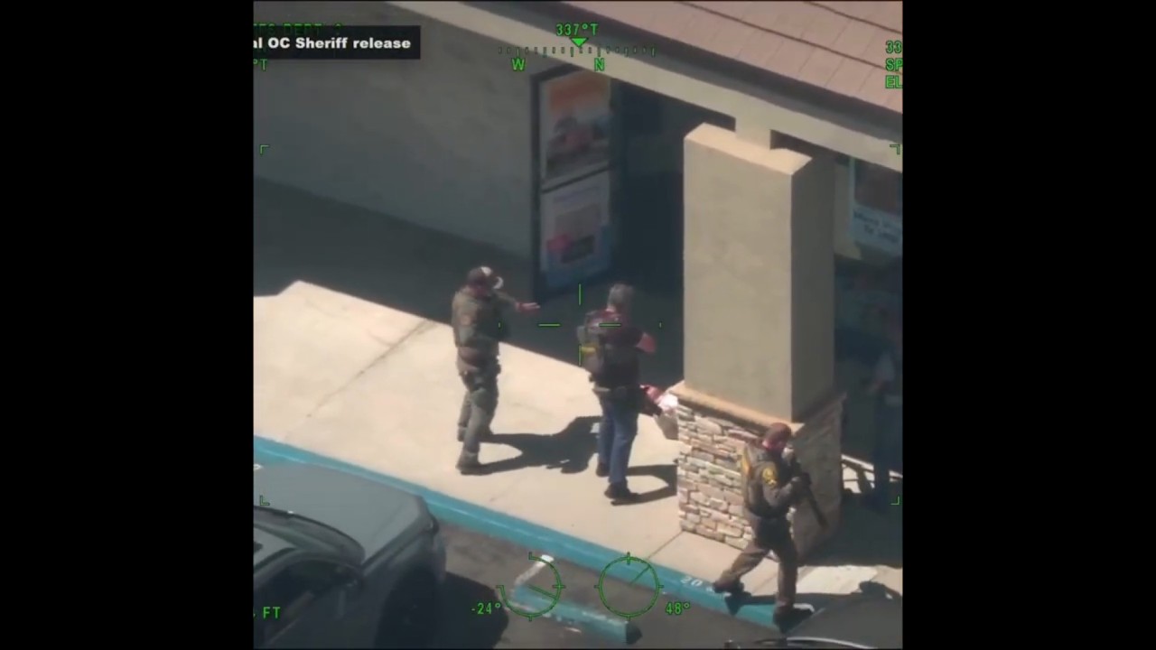 Police Helicopter Circles Nail Salon During Takedown #shorts #dramatic #footage