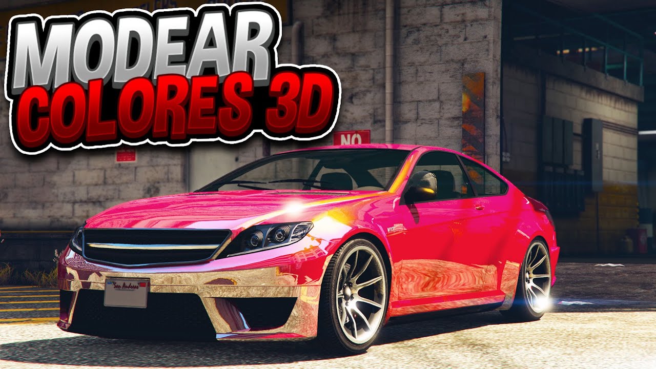 COMO MODEAR COLORES 3D EN GTA 5 ONLINE SUPER FACIL Y RAPIDO/ METODO FUNCIONANDO EN TODAS CONSOLAS
