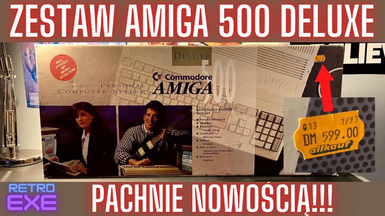 Kolekcjonerski i niespotykany zestaw COMMODORE AMIGA 500 DELUXE - cz. 1