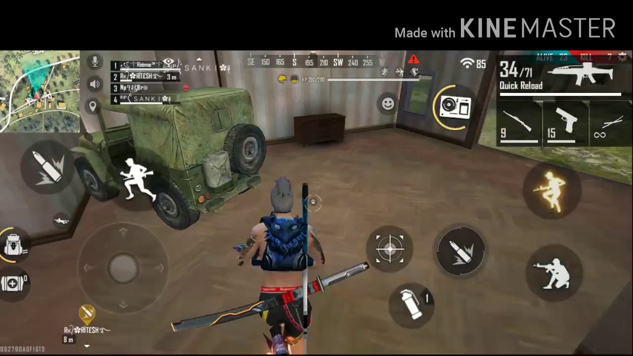 FREE FIRE  RANKED MATCH fist fight