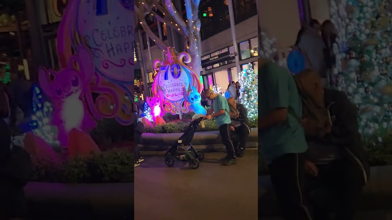 Downtown Disney district walk during the Holiday season pt. 3 Disneyland Resort California 12/8/2025