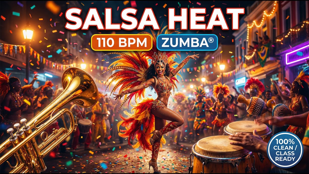 La Fiesta No Tiene Final – Carnival Salsa & Afro-Caribbean 🎺 110 BPM Zumba® | Original Music 🔥