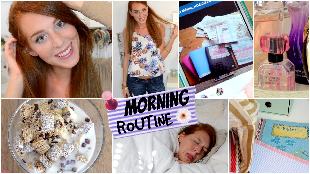 MORGENROUTINE FÜR DIE SCHULE! SCHOOL MORNING ROUTINE | LaurenCocoXO