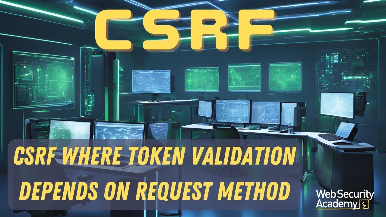 CSRF Where Token Validation Depends on Request Method