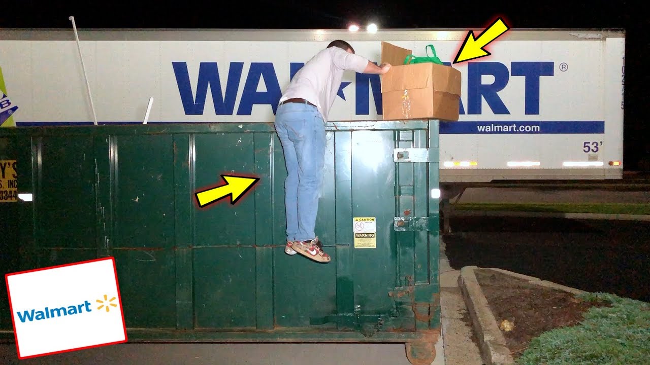 WALMART EMPLOYEE'S LEFT US THIS MYSTERIOUS BOX IN THEIR DUMPSTER!