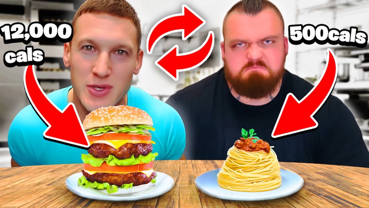 WORLDS STRONGEST MAN SWAPS DIET WITH BODYBUILDER | MattDoesFitness