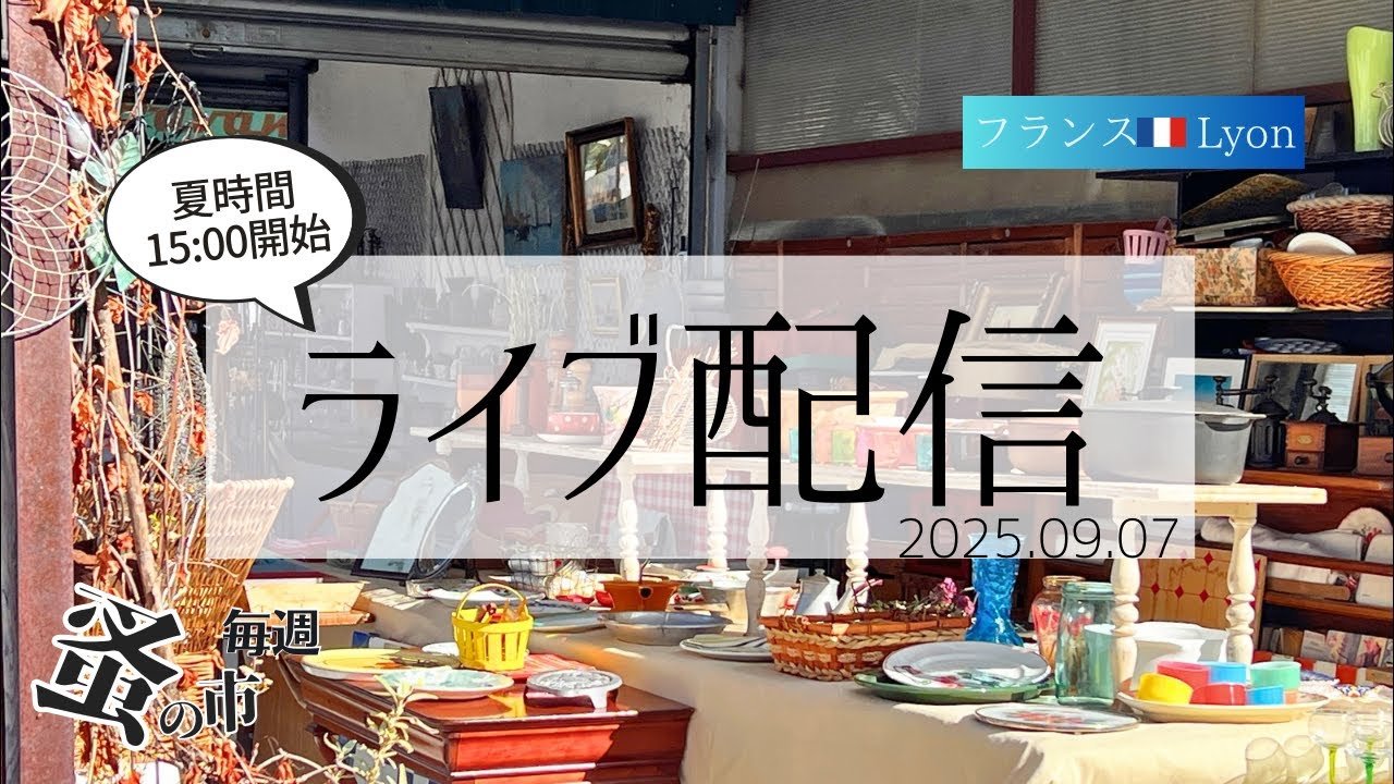 毎週蚤の市🇫🇷Lyonから 2025.09.07 Sunday Brocante in France vol.153