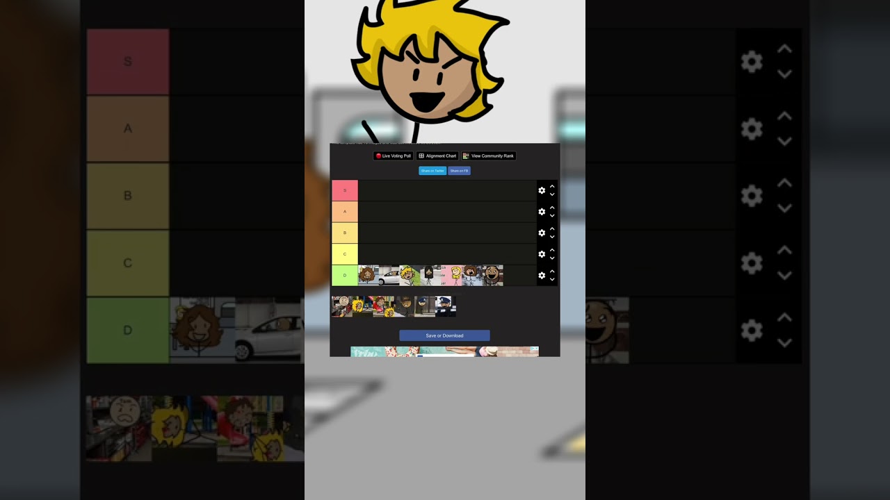 The Offical Tier List! (Link in comments) #viral #tierlist #linkincomments #hi #idioticsiblings