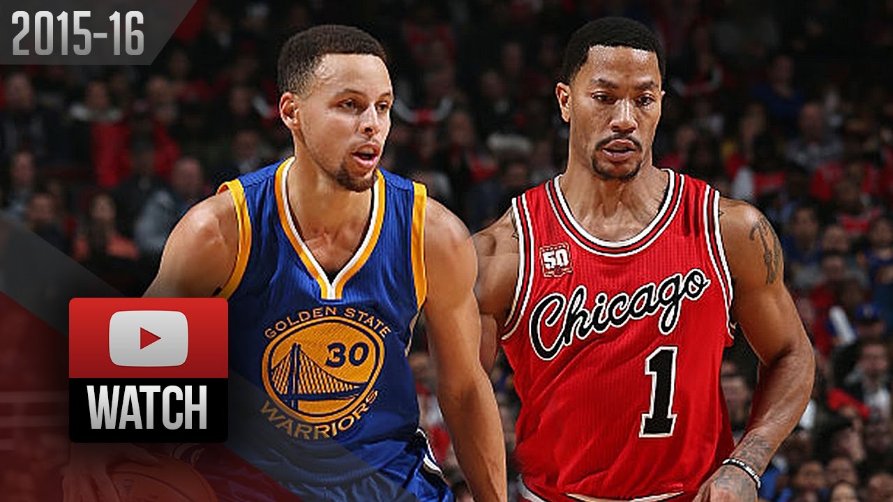 Stephen Curry vs Derrick Rose PG DUEL Highlights (2016.01.20) Bulls vs Warriors - SICK!