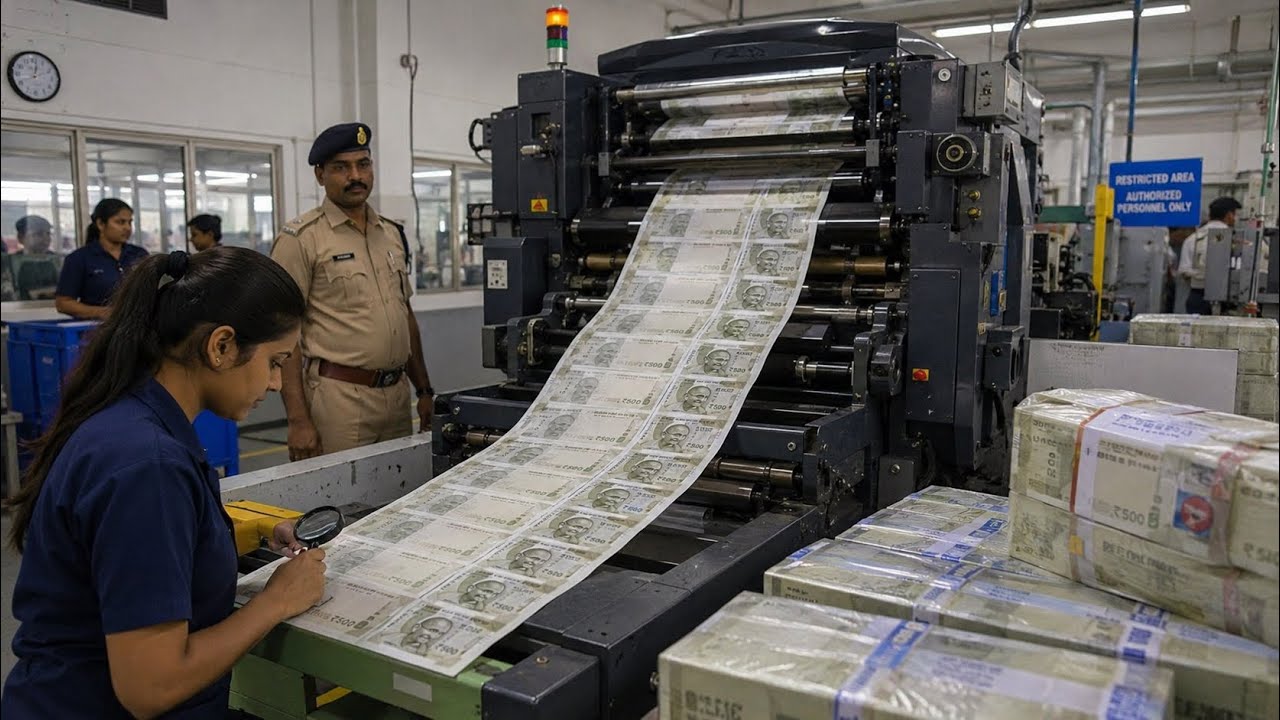 How Indian Plastic Banknotes Are ACTUALLY Made (Mind-Blowing Process)| Plastic Money Factory