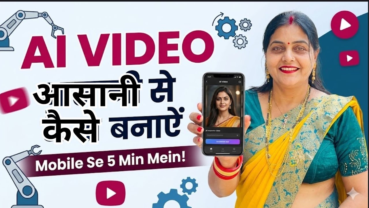 AI वीडियो कैसे बनाए ? || How to make an AI video🎥 bas 5 min mein sikhe #aivideo 
