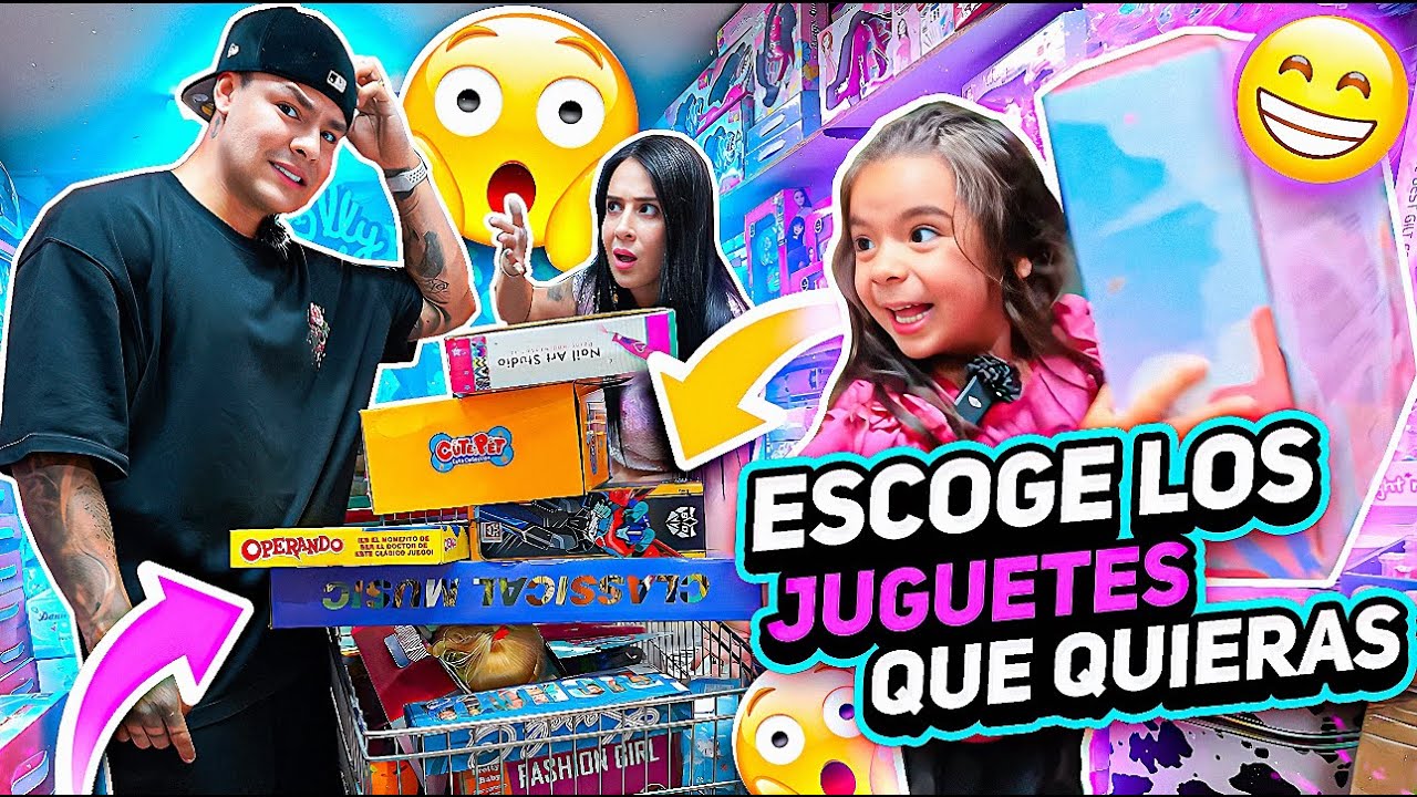COMPRANDO TODOS LOS JUGUETES QUE SALOM&Eacute; ESCOJA EN 8 MINUTOS😱🎁 Carlos & Adri