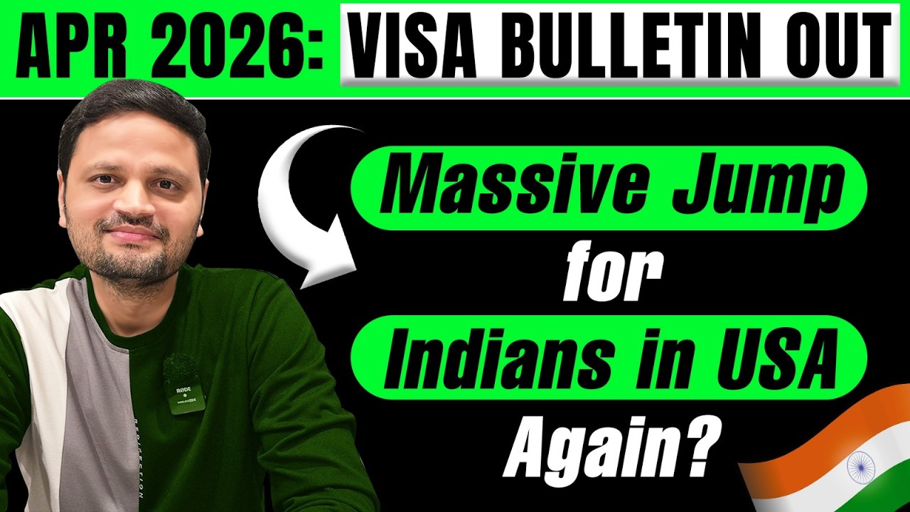 ✅ GOOD NEWS: Massive Priority Date Jump for Indians in USA | April 2026 Visa Bulletin