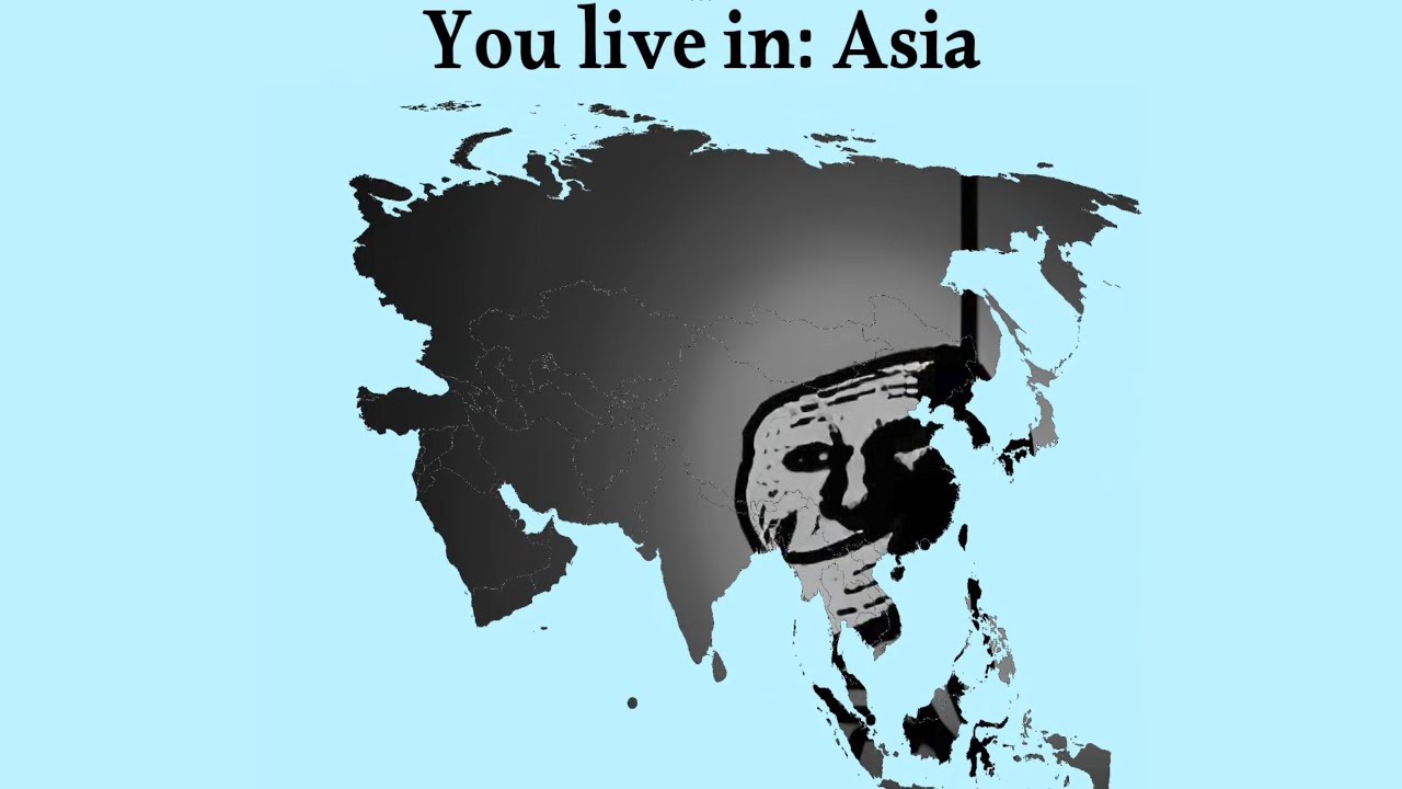 Mr Incredible becoming Uncanny mapping: You live in Asia