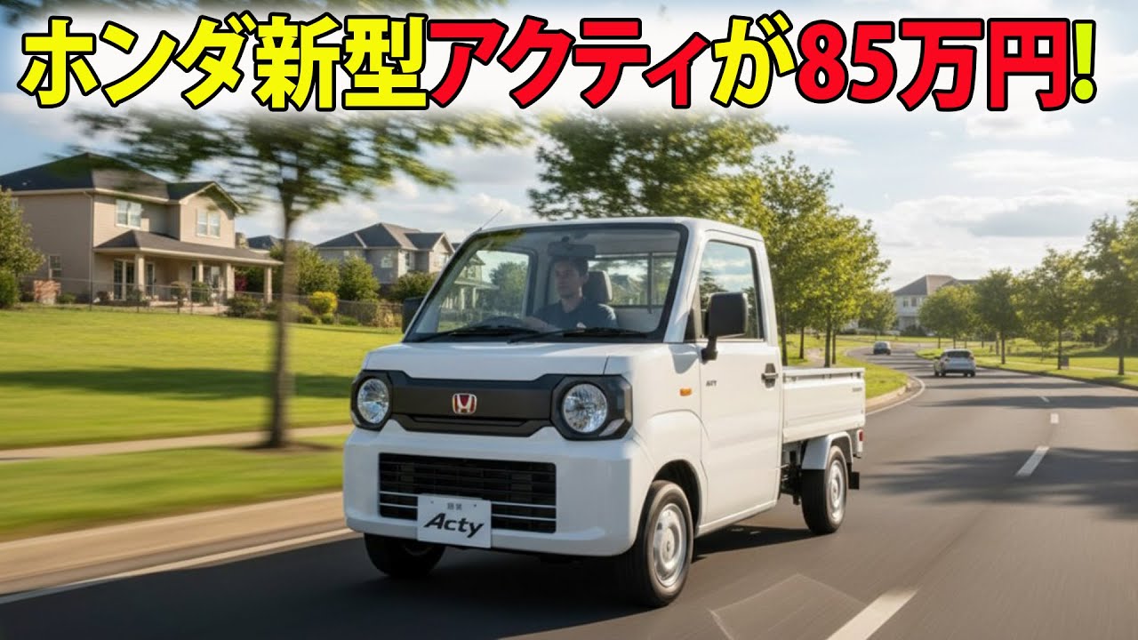 ホンダ新型アクティが85万円!? 驚異のディーゼルエンジンで軽トラック市場が激震！