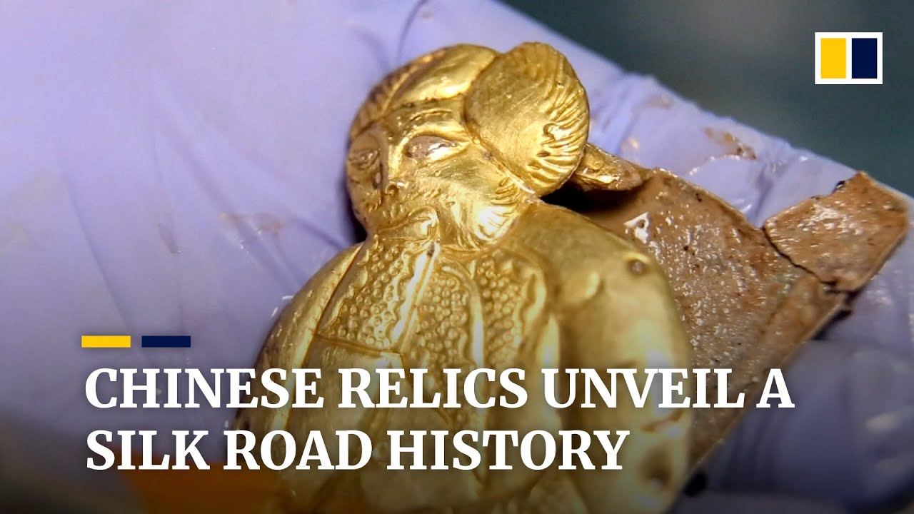 Relics unearthed from tomb in northwest China underscore county’s role as hub on ancient Silk Road