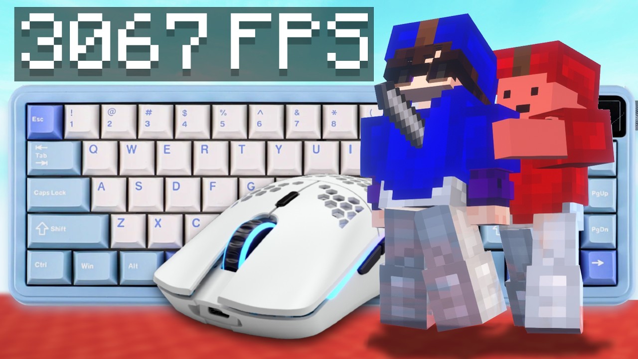 (Telly Bridging) Satisfying Bedwars ASMR Keyboard & Mouse Sounds | Hypixel Bedwars