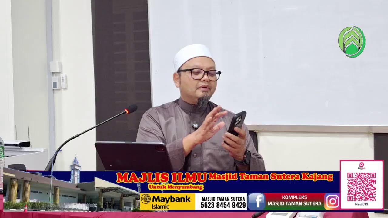 KULIAH DHUHA : Ustaz Zulkiflli Ahmad ( LIMA PESANAN NABI KEPADA WANITA )