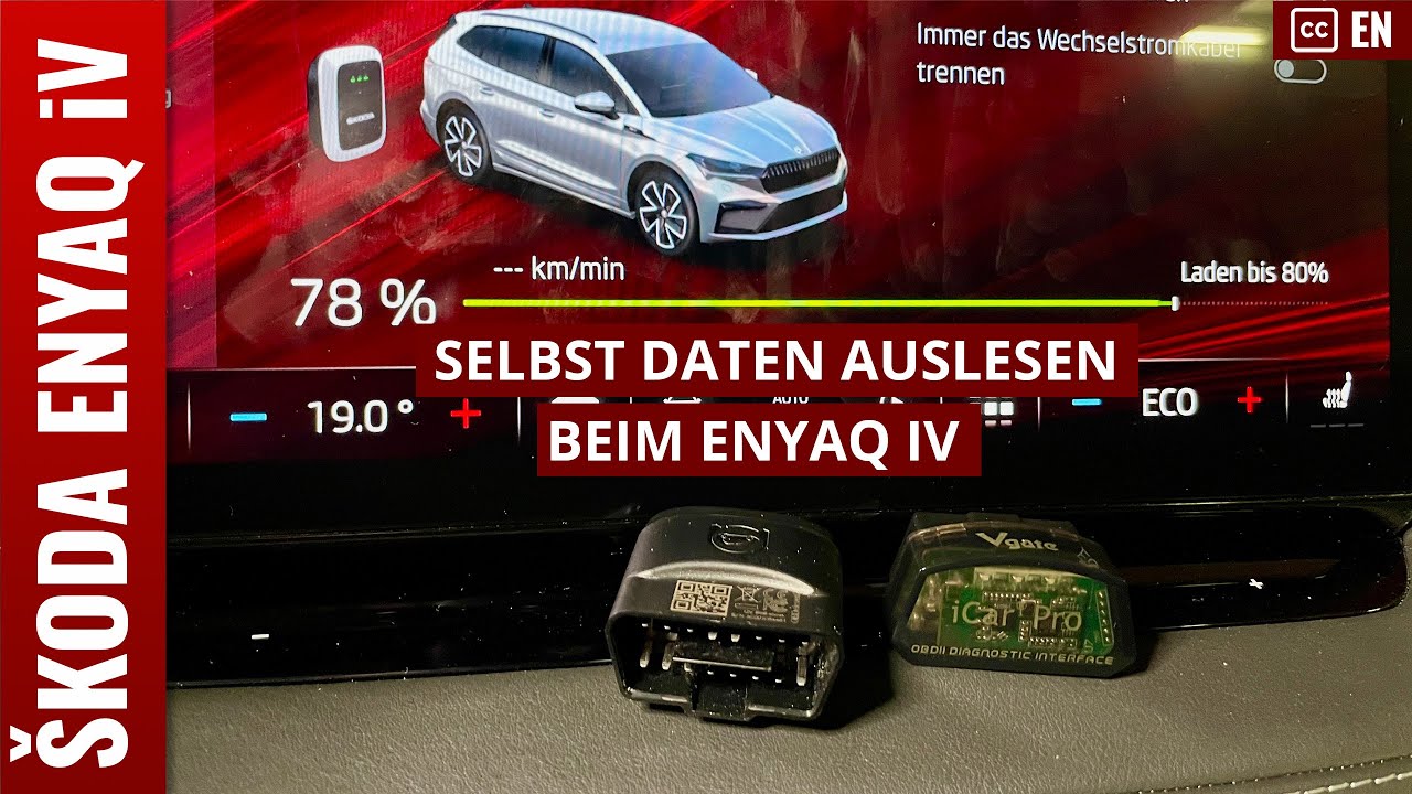 Daten von MEB-Plattform (ENYAQ, Q4, ID4, ID3) via OBD2 Adapter auslesen inkl. Excel Auswertung!