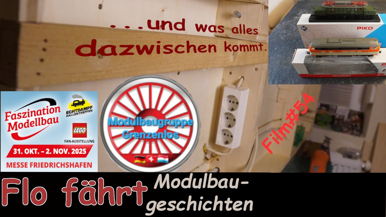 Modulbaugeschichten, und was alles dazwischen kommt. Film 54 des Märklin-Moduls von Flo fährt