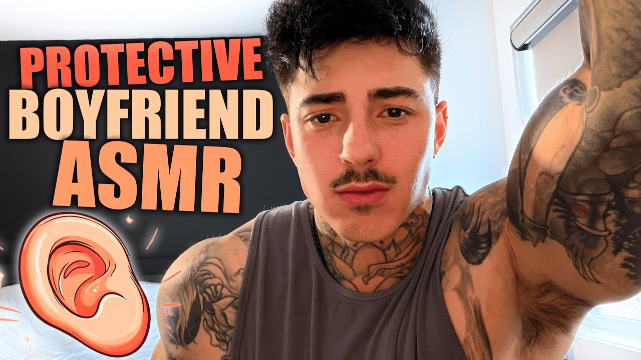[ASMR] Защищающий парень утешает тебя — глубокий голос, нежный шёпот и успокаивающие поглаживания...