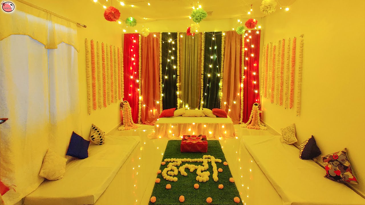 Haldi Ceremony Decoration - Indian Wedding Party #diy #love #cute