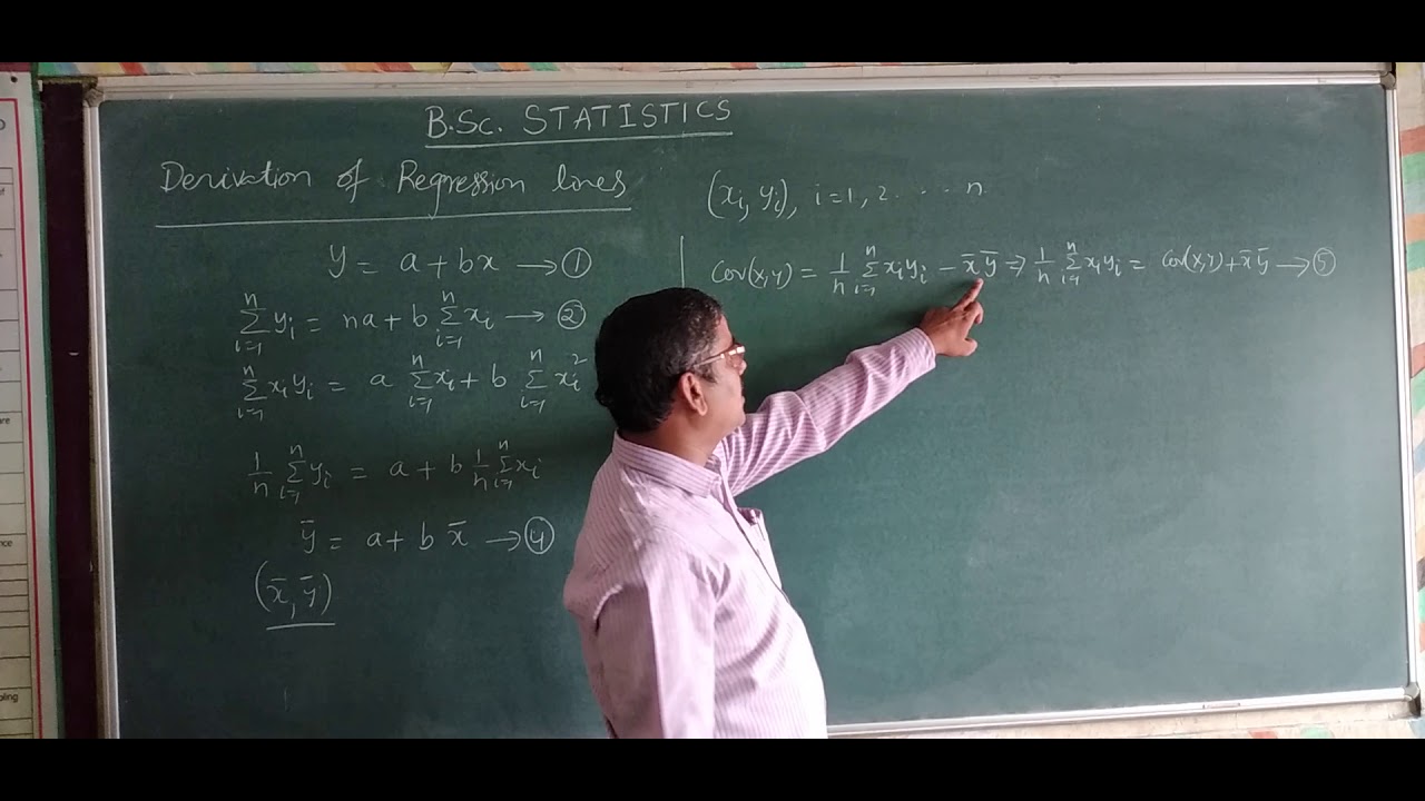 Derivation of Regression Lines - BSc Statistics