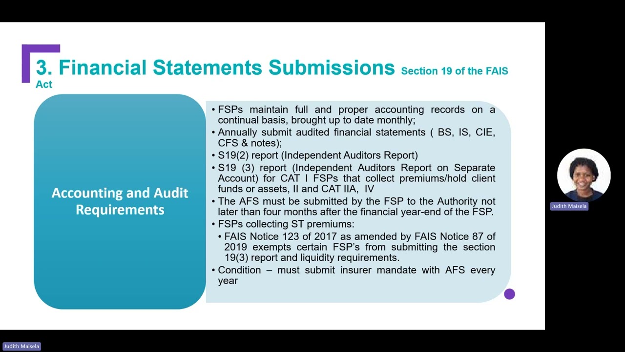 FAIS Webinar: Liquidity Requirements  for FSPs
