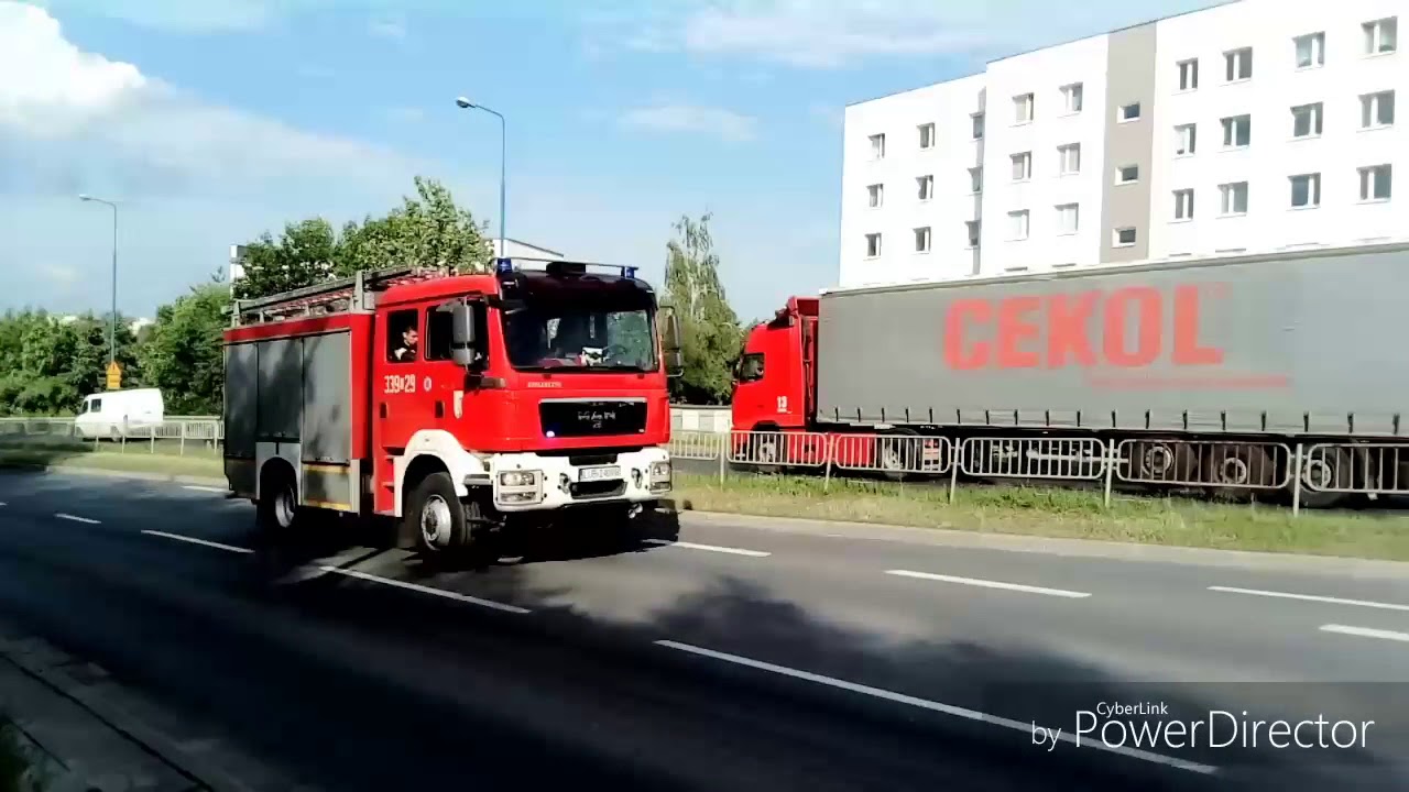 Mix przejazdów Alarmowych straż pożarna Lublin 2017