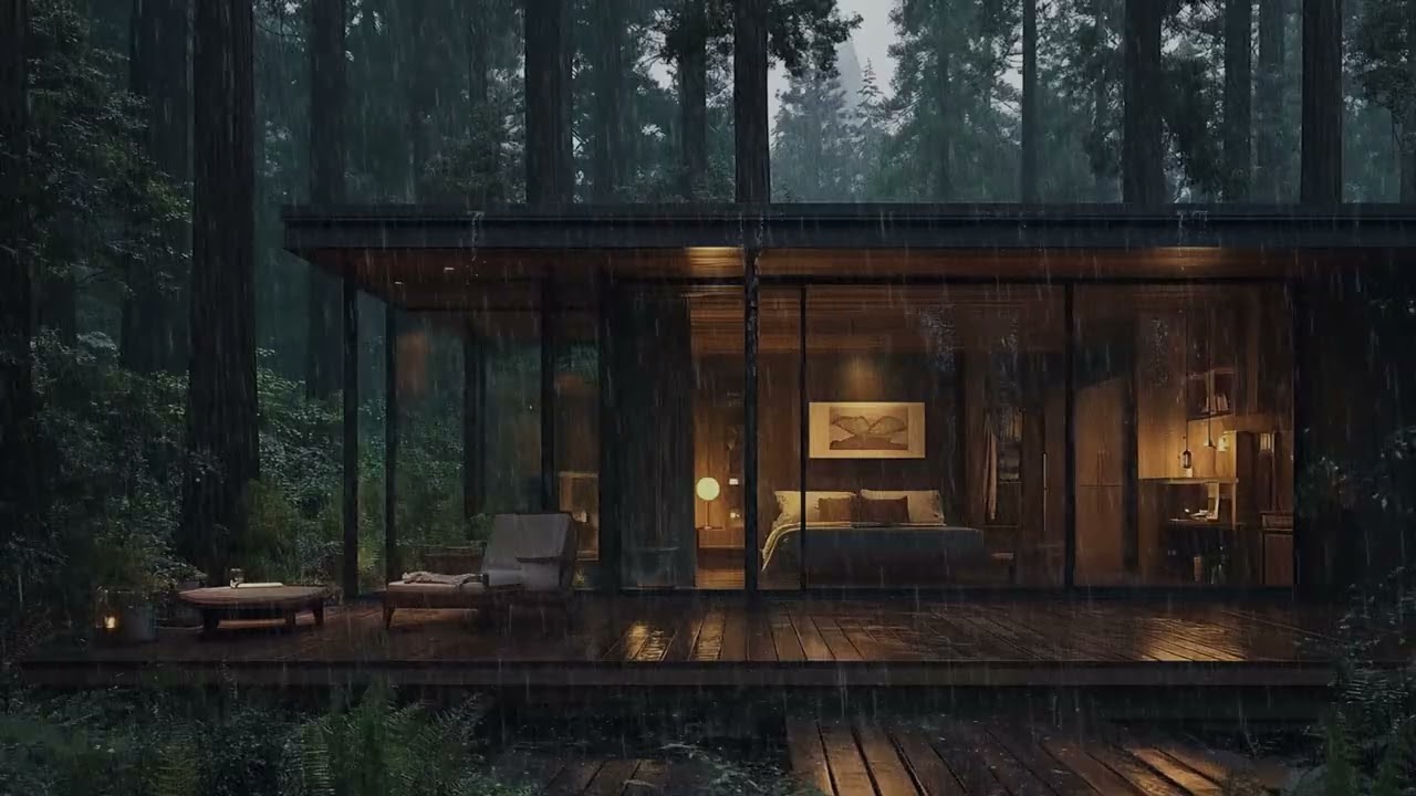 Night Rain Ambience for Better Sleep | Calm, Study, Stress Relief