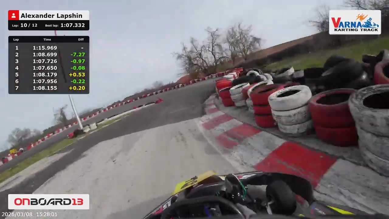 Varna Karting Onboard R15 | March 2026