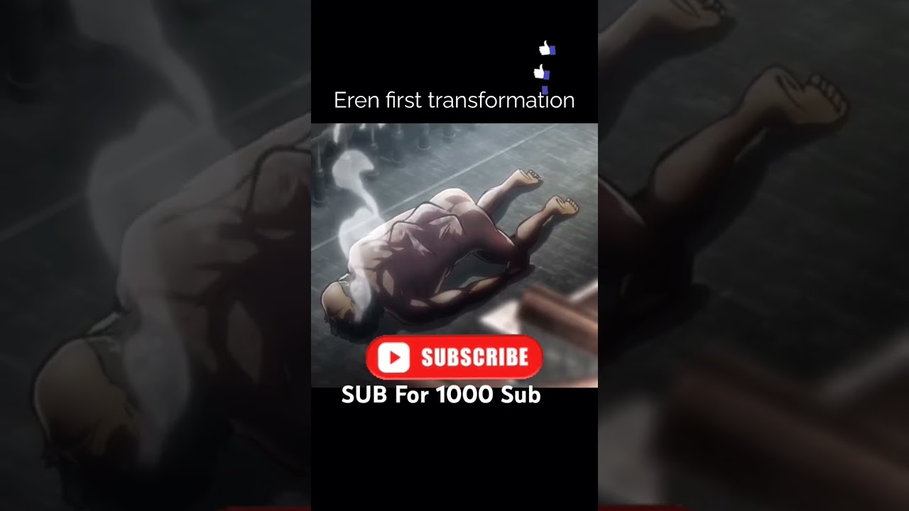 Eren First transformation #amvcreator #amvcreator #AOT#animedit #Anime1 #amv #Eren#titan #naruto#DBZ