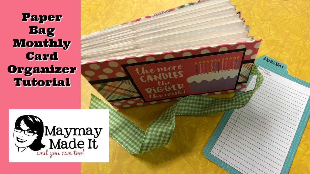 Monthly Birthday Card Organizer:Storage Album Tutorial
