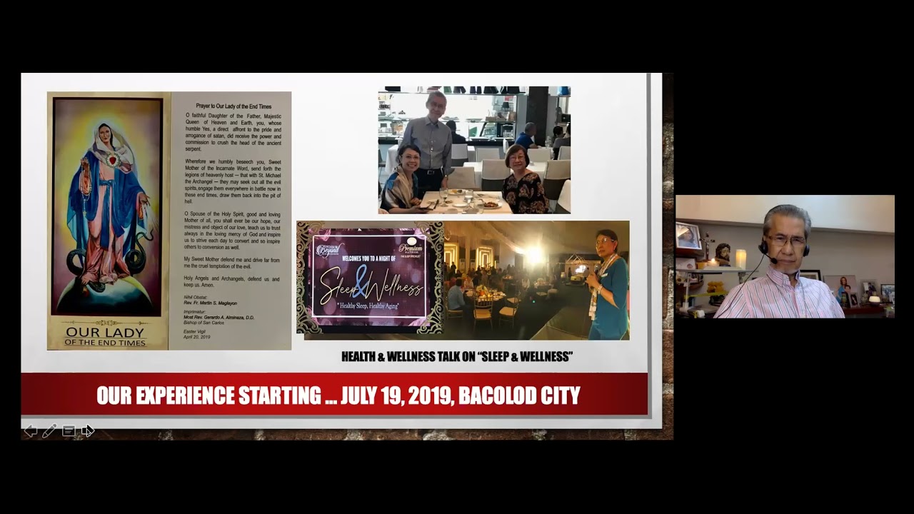 OUR LADY OF THE END TIMES PRESENTATION BY DR. WILLIE N. LAGDAMEO ON OCTOBER 17, 2021