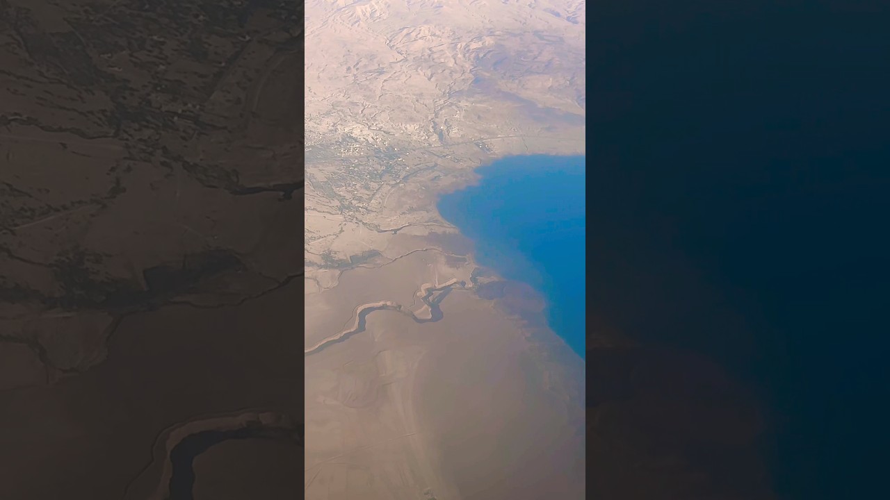 Aerial View of the Jordan River Flow to the Dead Sea ✈️🏜️🇮🇱
